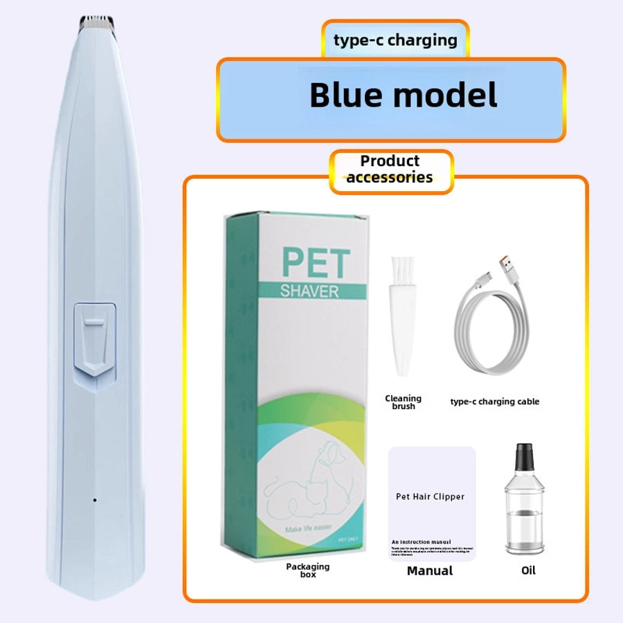 Electric Pet Hair Remover Plastic Dog Cat Hair Clipper Nail Trimmer Paw Shaver Paw Cutter Pet Grooming Tool