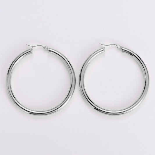 1 Pair Simple Style Geometric Plating 304 Stainless Steel No Inlaid 18K Gold Plated Stainless Steel Earrings