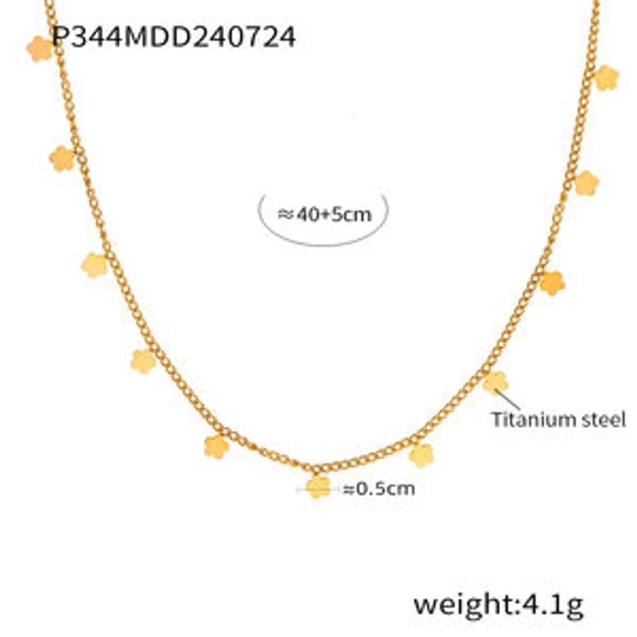 Jewelry Elegant Luxurious Infinity 304 Stainless Steel Zircon 18K Gold Plated Plating Inlay Bracelets Necklace