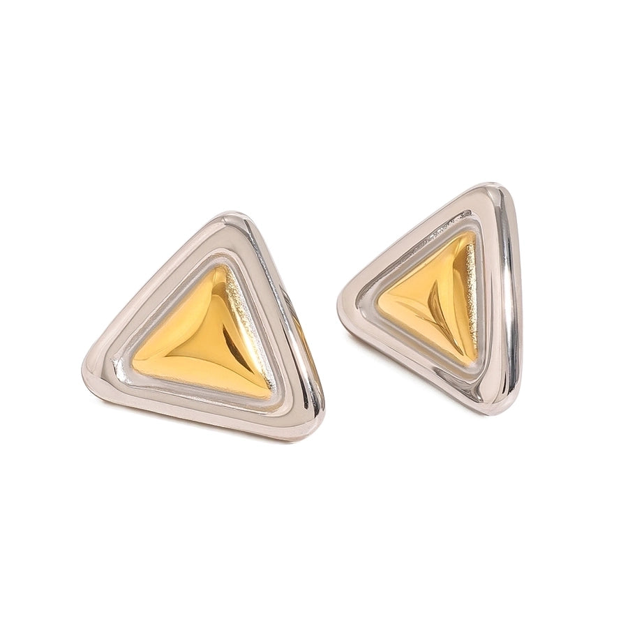 1 Pair Simple Style Classic Style Geometric 304 Stainless Steel Ear Studs