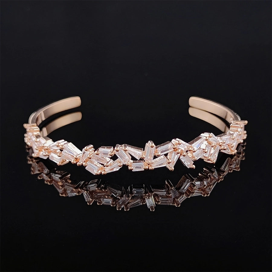 fashion copper inlay zircon bangle 1 piece - CEJEW