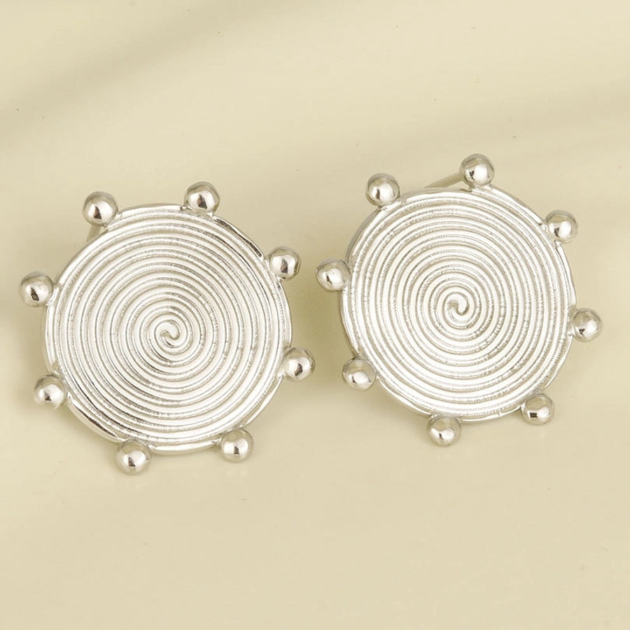 1 Pair Simple Style Classic Style Geometric Plating 304 Stainless Steel Ear Studs