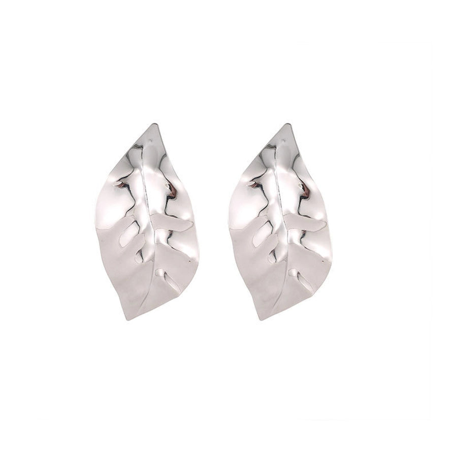 Titanium steel pleated geometric earrings for women  new irregular round square lovely earrings mid-ancient earrings fashion