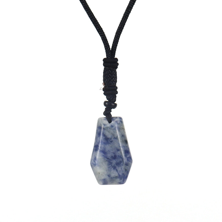 ethnic style water droplets natural stone crystal agate pendant necklace 1 piece