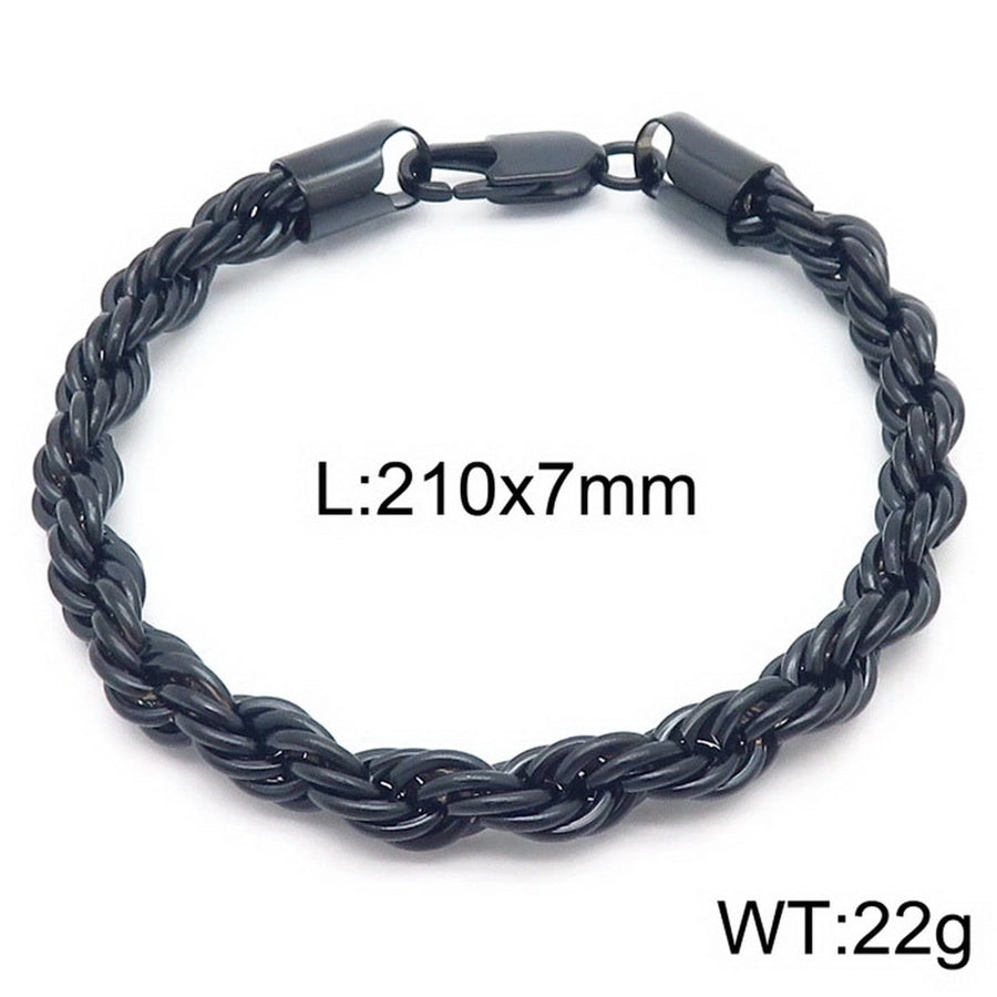 Elegant Simple Style Streetwear Twist 304 Stainless Steel 18K Gold Plated Unisex Bracelets