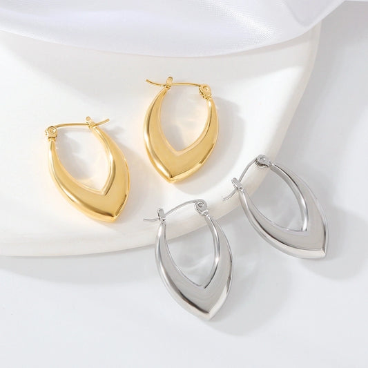 1 Pair Casual Elegant Commute Geometric 316 Stainless Steel  18K Gold Plated Earrings