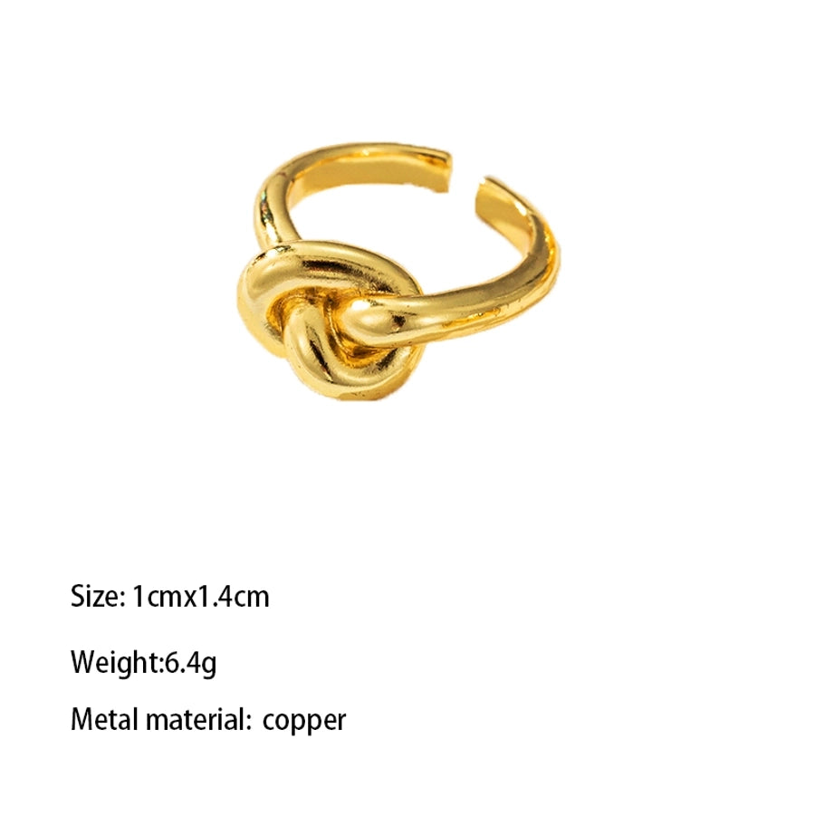 Copper Gold Plated Chinoiserie Romantic Sweet Inlay Carving Heart Shape Zircon Open Rings