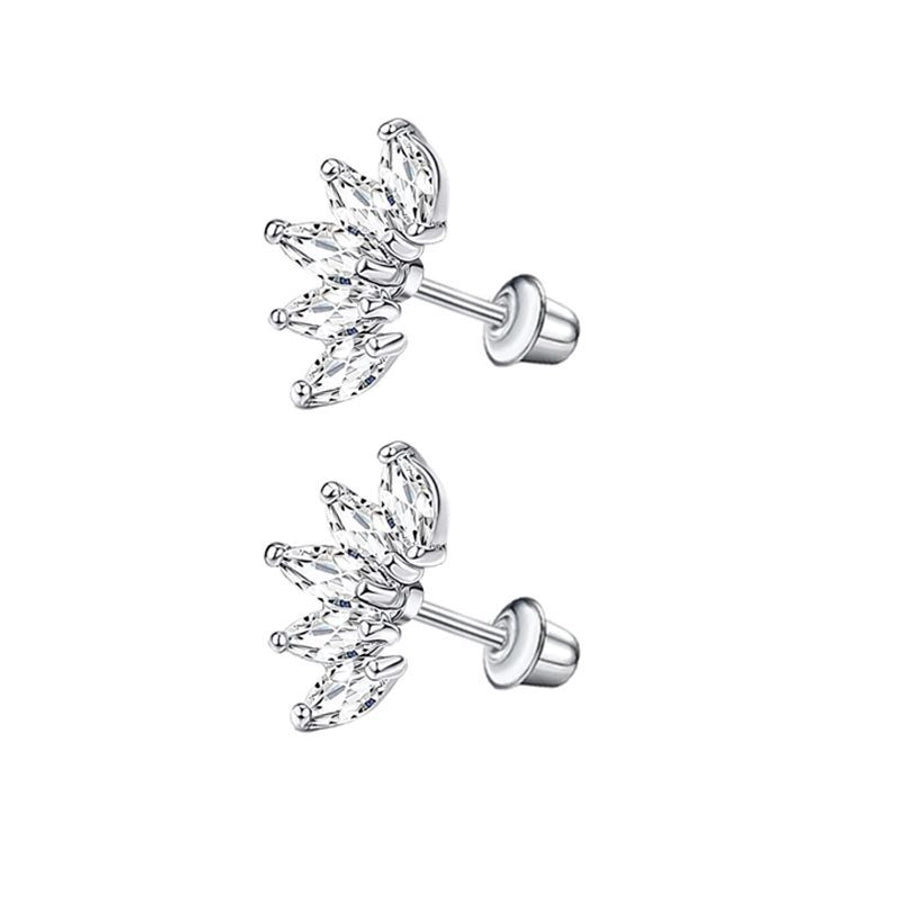 1 Pair Ear Cartilage Rings & Studs Simple Style Classic Style Heart Shape 304 Stainless Steel Plating Ear Cartilage Rings & Studs