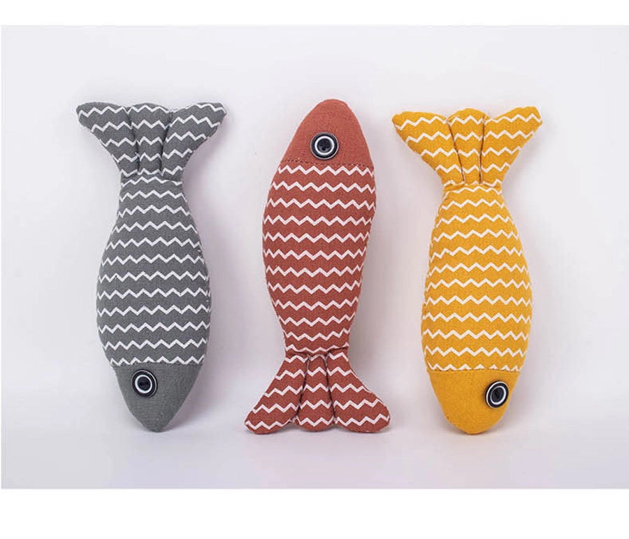 Pet Toy For Cats Teasing Cloth Fish Toy Catnip Doll Cat Pet Cat Mint