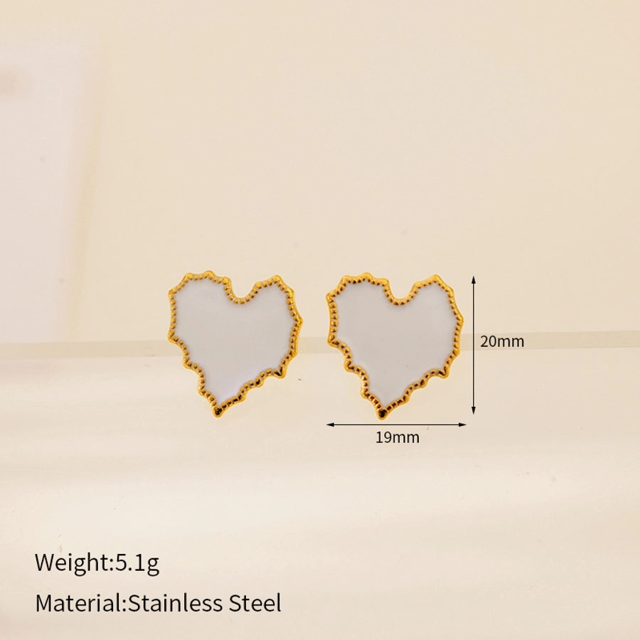 1 Pair Cute Luxurious Wedding Geometric 304 Stainless Steel 18K Gold Plated Stainless Steel Earrings