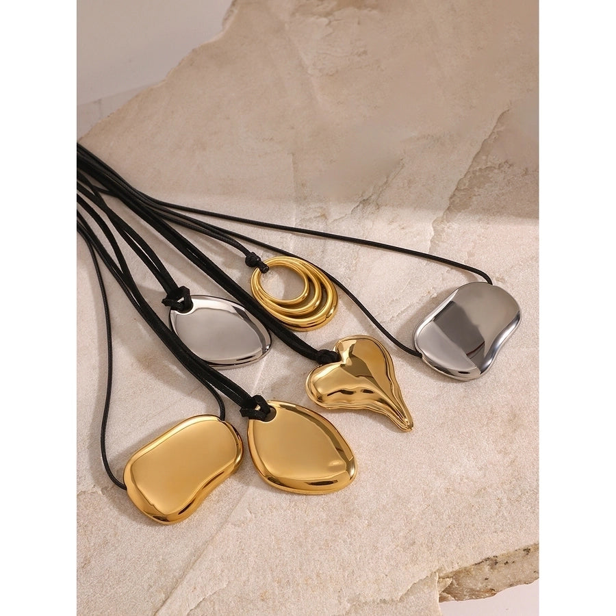 Jewelry Simple Style Classic Style Geometric 304 Stainless Steel Pendant Necklace