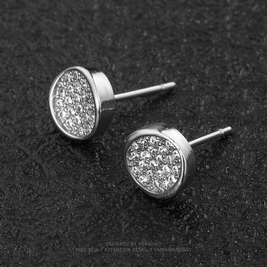 1 Pair Hip-Hop Simple Style Geometric Plating Copper Ear Studs