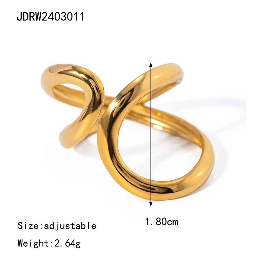 Jewelry Simple Style Classic Style Geometric 304 Stainless Steel Open Rings