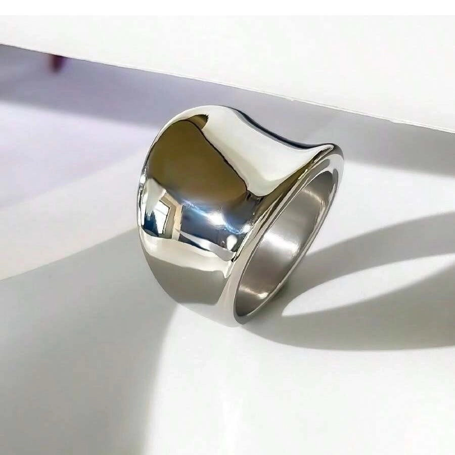 Jewelry Simple Style Classic Style Geometric 316L Stainless Steel  Plating Rings