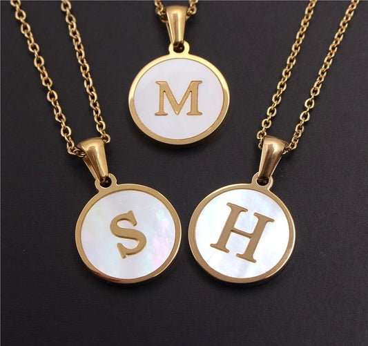 fashion letter stainless steel titanium steel chain pendant necklace 1 piece - CEJEW