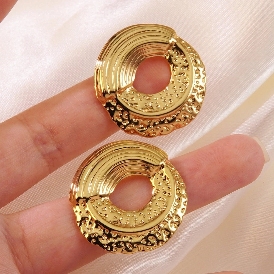 1 Pair Vintage Style Sweet Classic Style Irregular Geometric Irregular 304 Stainless Steel Imitation Gold  Ear Studs