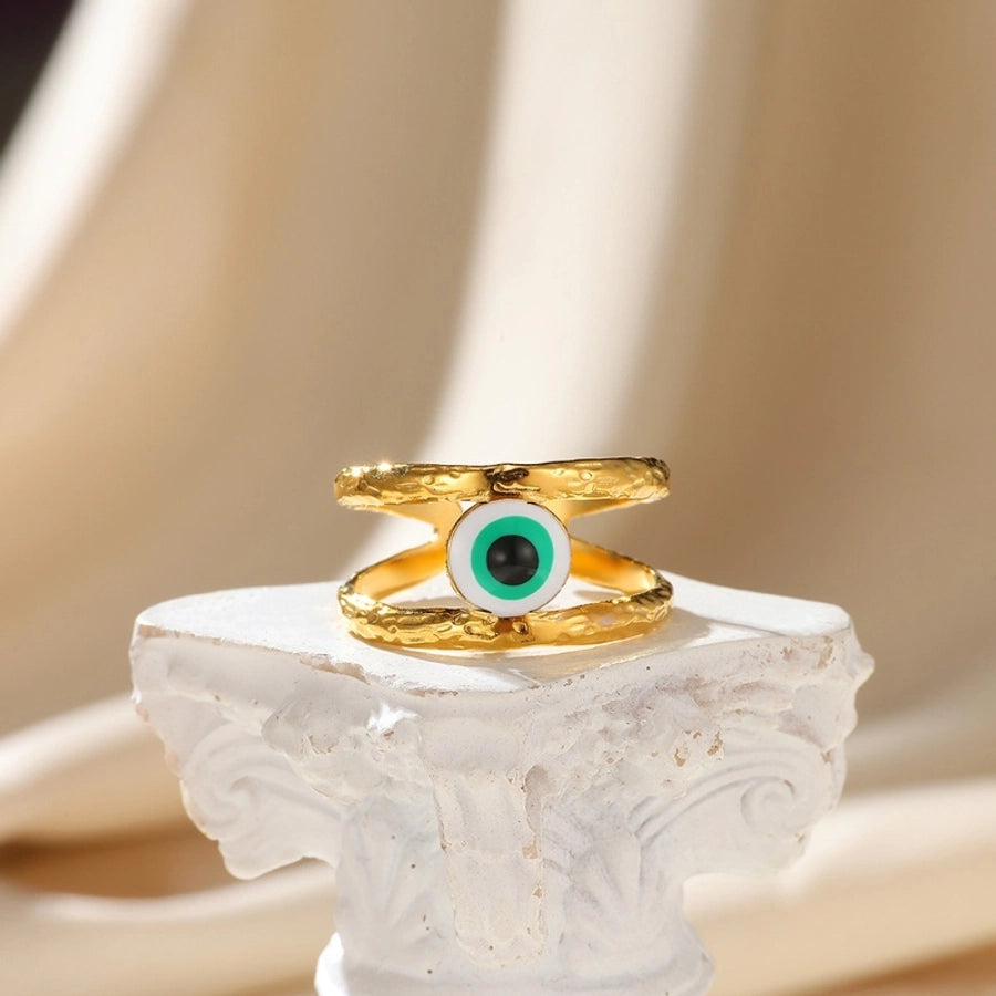 Jewelry Classical Retro Eye 304 Stainless Steel Open Rings