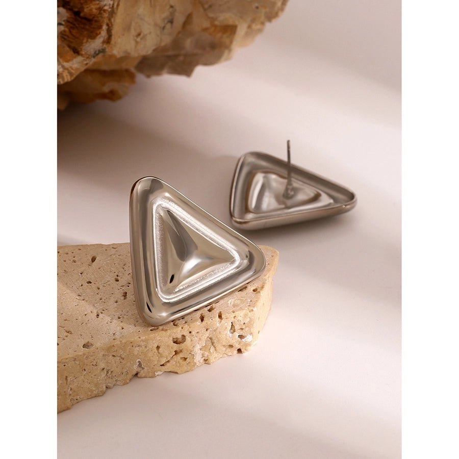 1 Pair Simple Style Classic Style Geometric 304 Stainless Steel Ear Studs