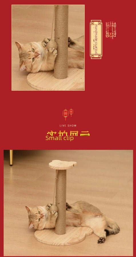 Cat Scratching Posts Cat Scratching Poles Boards Scratchers Solid Wood Nests Toys Pet Supplies