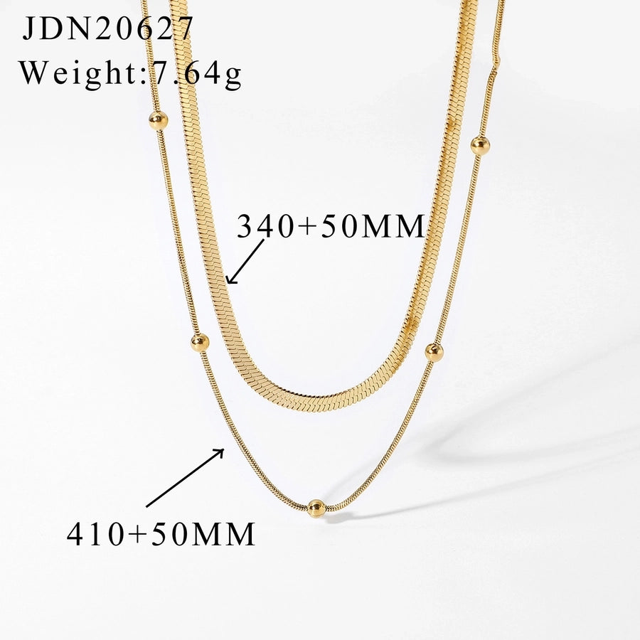 Jewelry Fashion Solid Color Stainless Steel Titanium Steel Plating Necklace