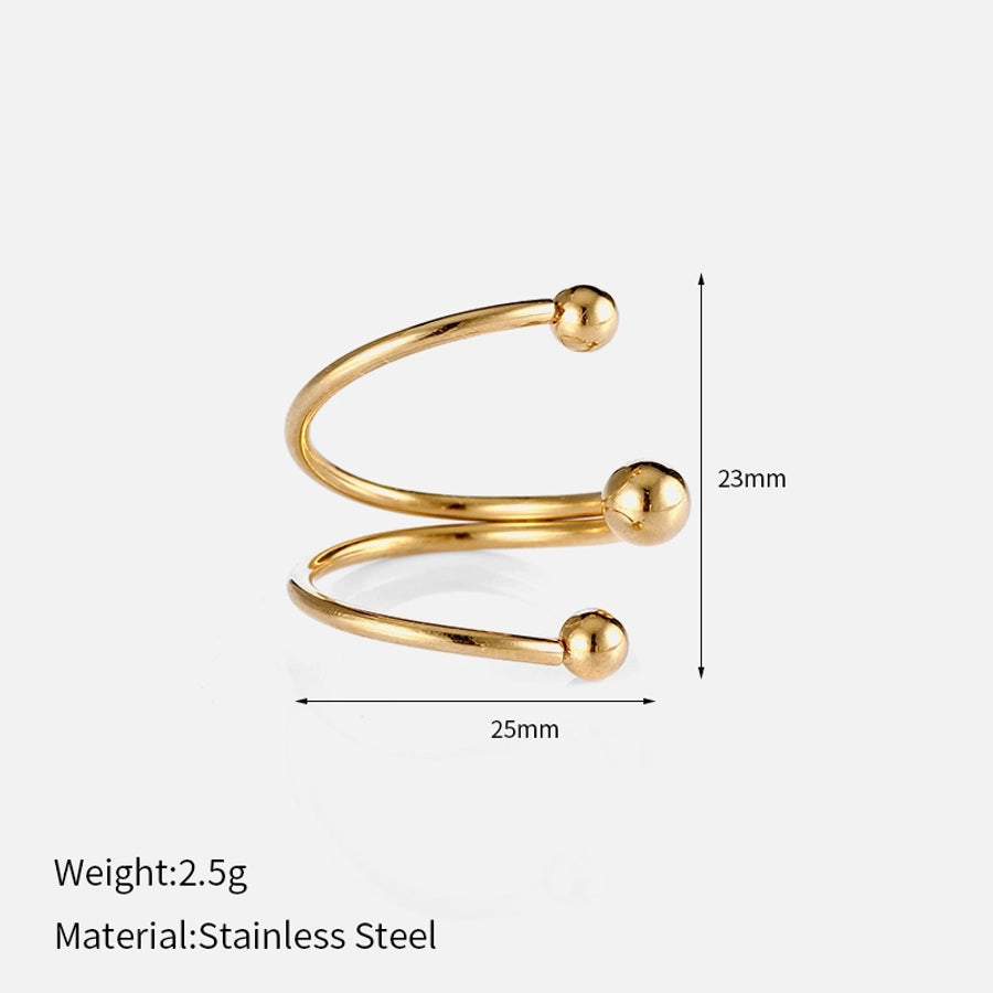 Jewelry Vintage Style Simple Style Classic Style Geometric 304 Stainless Steel Open Rings