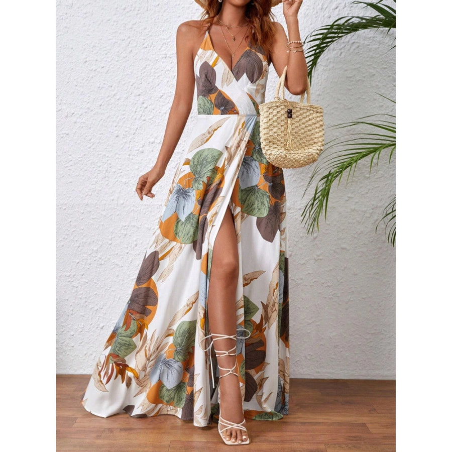 Women's Strap Dress Streetwear Strap Sleeveless Multicolor Maxi Long Dress Holiday