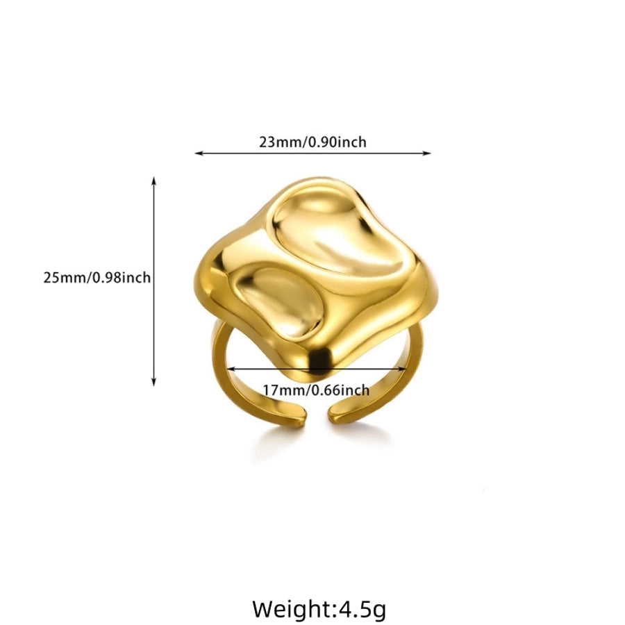 Jewelry Classical Exaggerated Irregular 304 Stainless Steel Open Rings