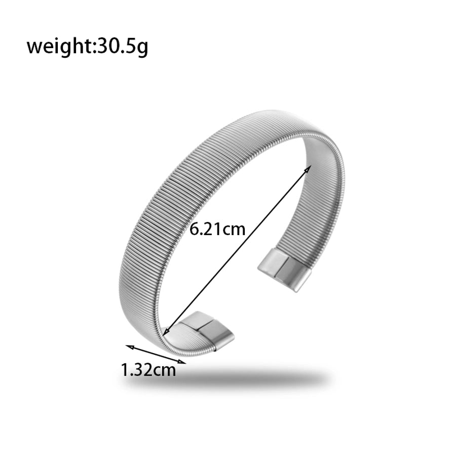 Jewelry Simple Style Streetwear Solid Color 304 Stainless Steel Plating Bracelets Necklace