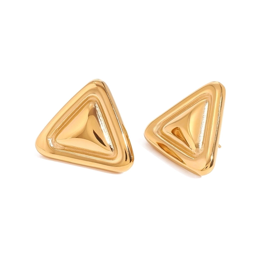 1 Pair Simple Style Classic Style Geometric 304 Stainless Steel Ear Studs