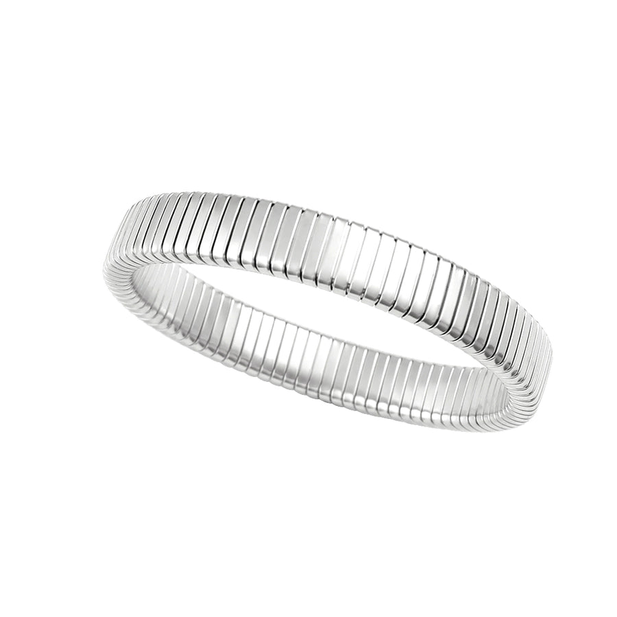 Retro Commute Stripe 304 Stainless Steel 18K Gold Plated Bangle In Bulk