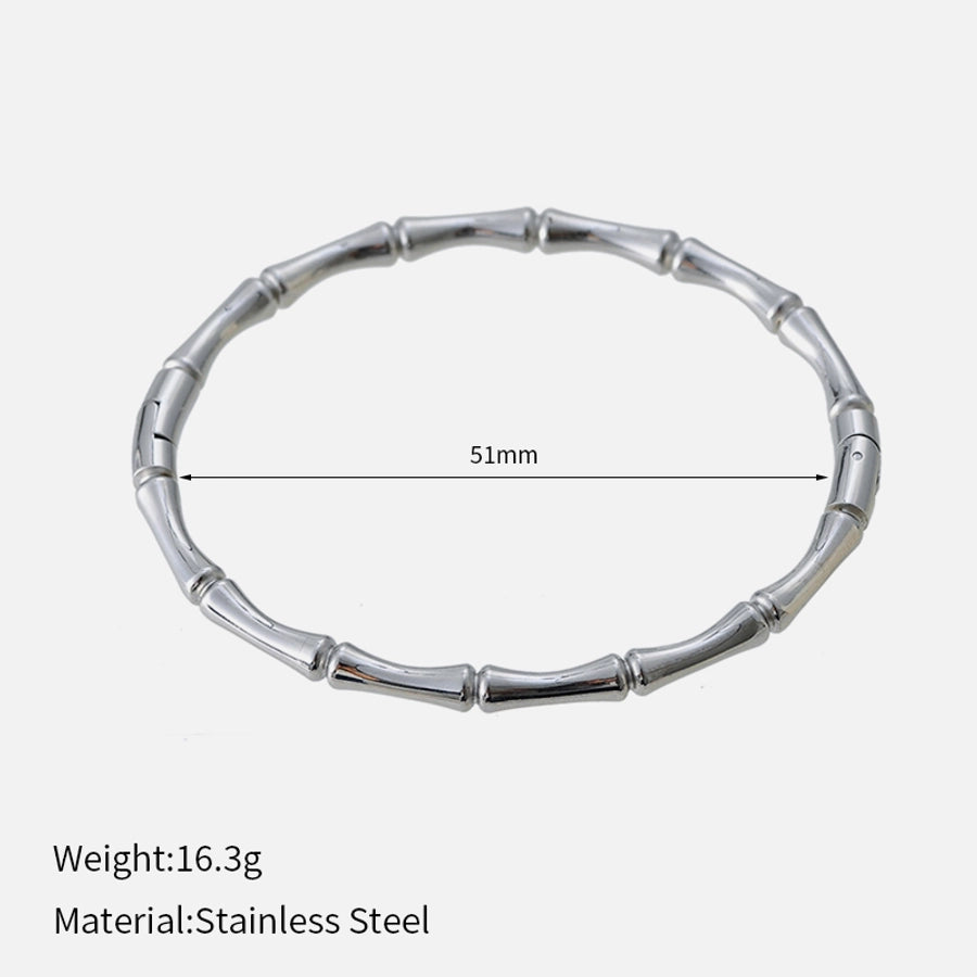 Elegant Luxurious Simple Style Solid Color 304 Stainless Steel Stainless Steel Bracelets In Bulk