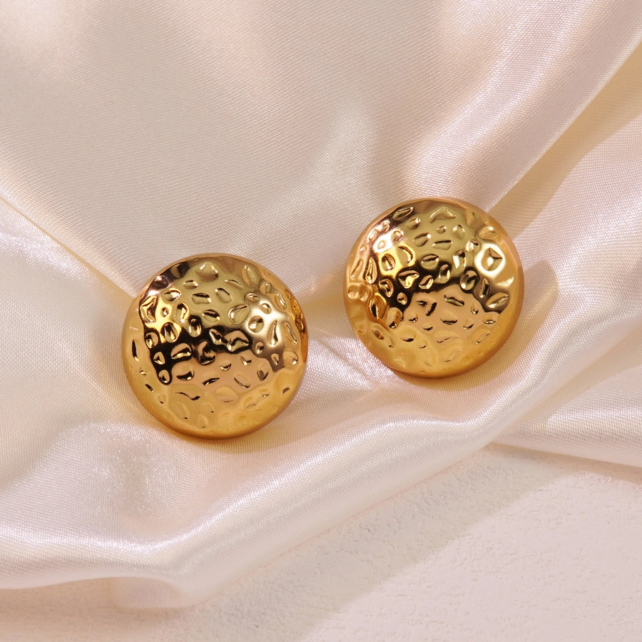 1 Pair Simple Style Classic Style Commute Geometric 304 Stainless Steel Imitation Gold  Ear Studs