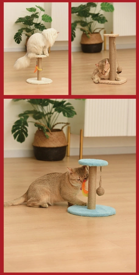 Cat Scratching Posts Cat Scratching Poles Boards Scratchers Solid Wood Nests Toys Pet Supplies