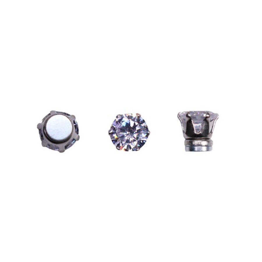 Ear Cartilage Rings & Studs Simple Style Geometric 316L Stainless Steel  Plating Zircon