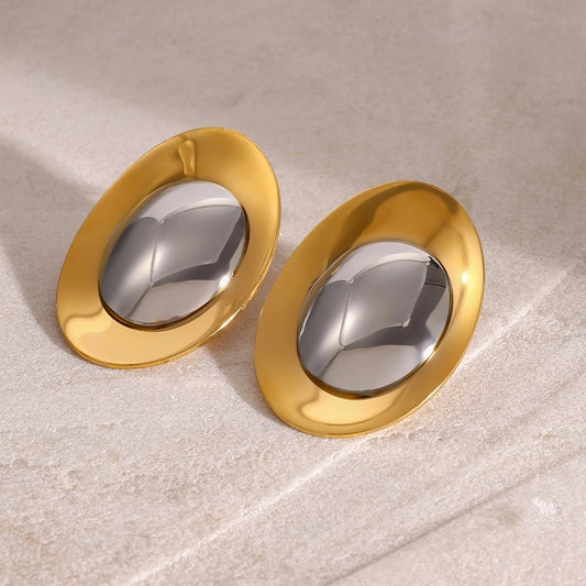 1 Pair Simple Style Classic Style Geometric 304 Stainless Steel Ear Studs