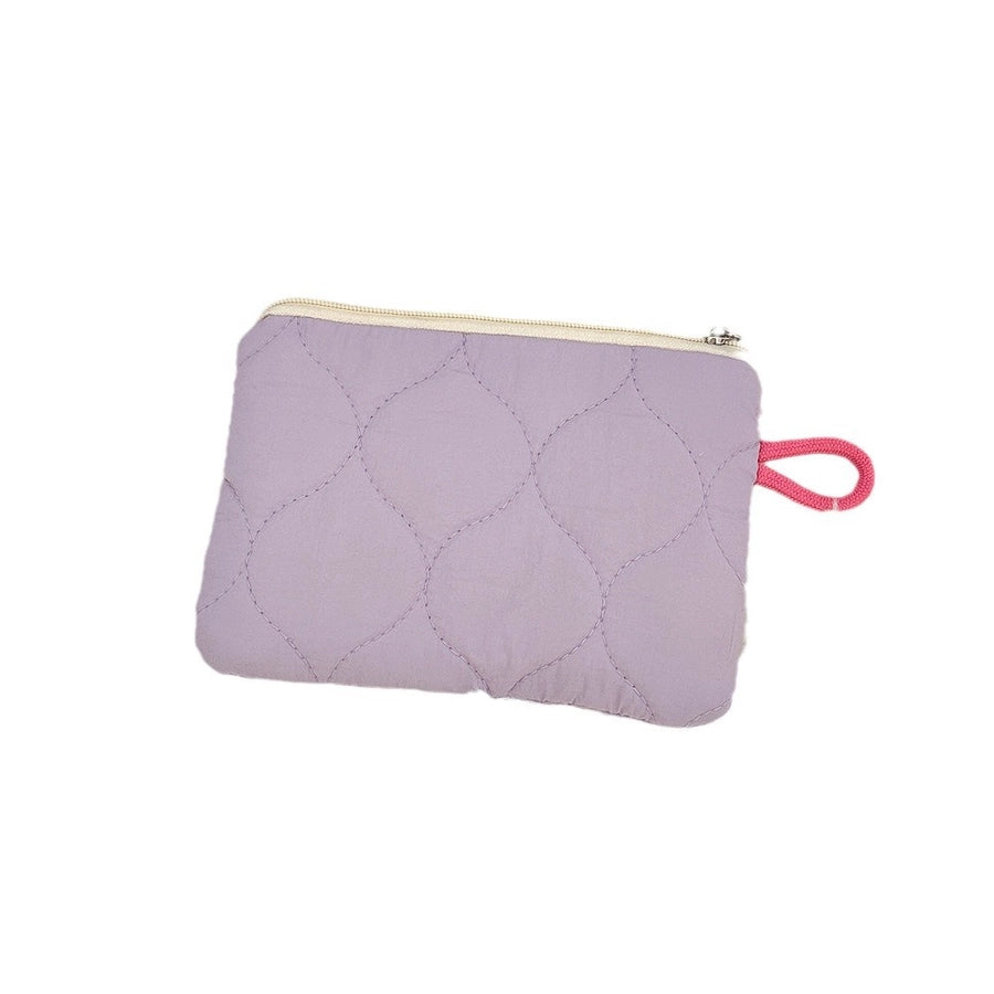 Streetwear Solid Color Polyester Square Makeup Bags