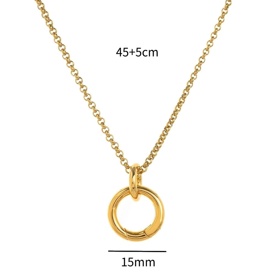 Jewelry Casual Elegant Streetwear Heart Shape 201 Stainless Steel 304 Stainless Steel 18K Gold Plated Pendant Necklace