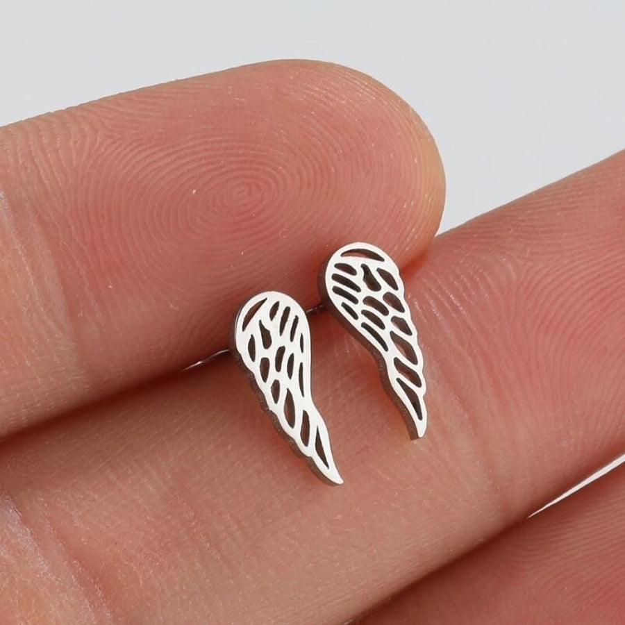 Fashion Geometric Plating 201 Stainless Steel No Inlaid 18K Gold Plated Ear Studs