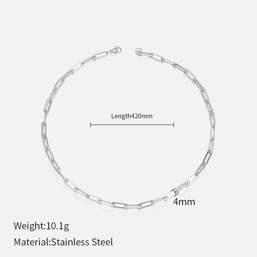 Jewelry Simple Style None 304 Stainless Steel Stainless Steel Necklaces