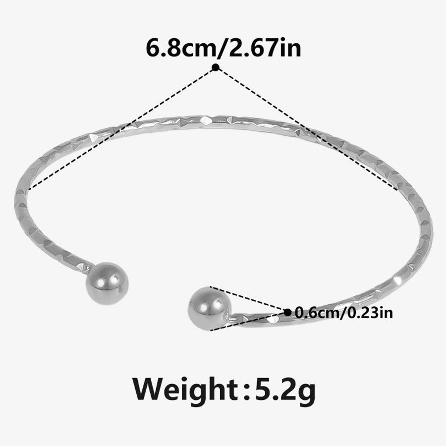 Simple Style Commute Geometric 304 Stainless Steel Bangle In Bulk - CEJEW