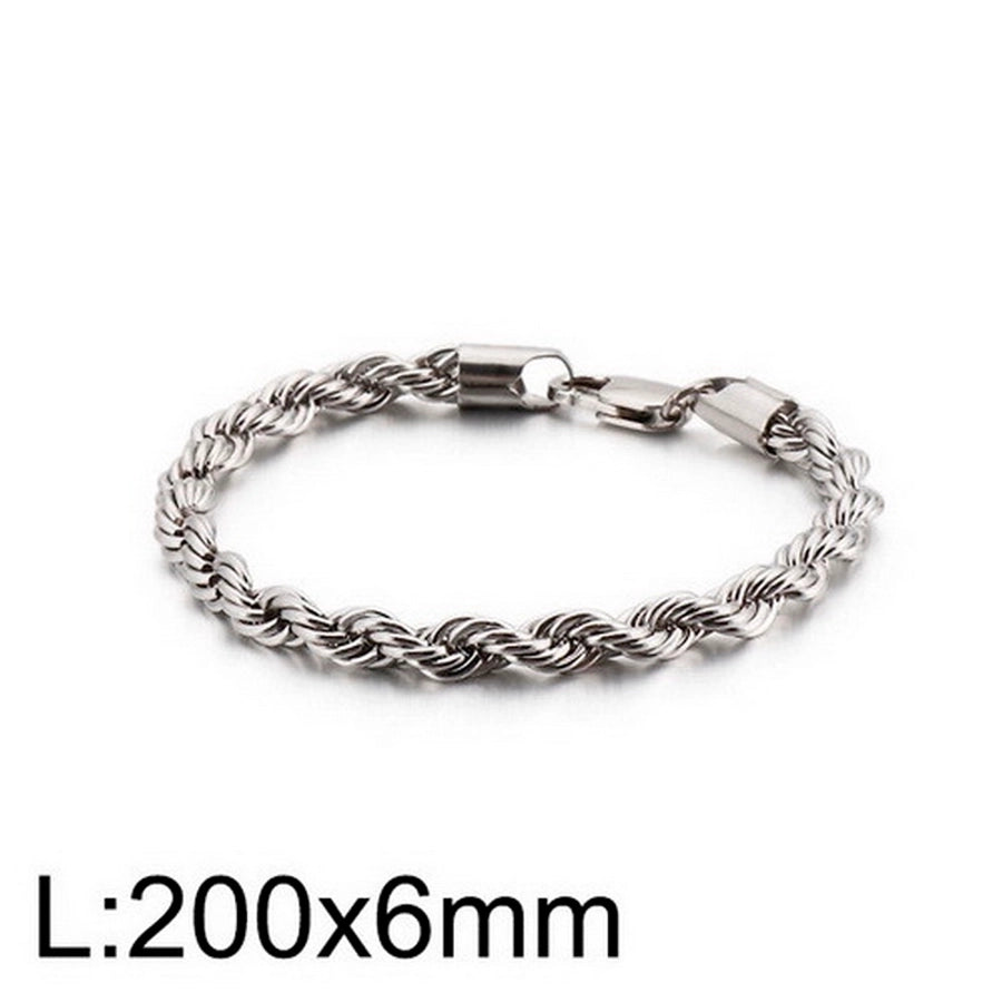 Elegant Simple Style Streetwear Twist 304 Stainless Steel 18K Gold Plated Unisex Bracelets