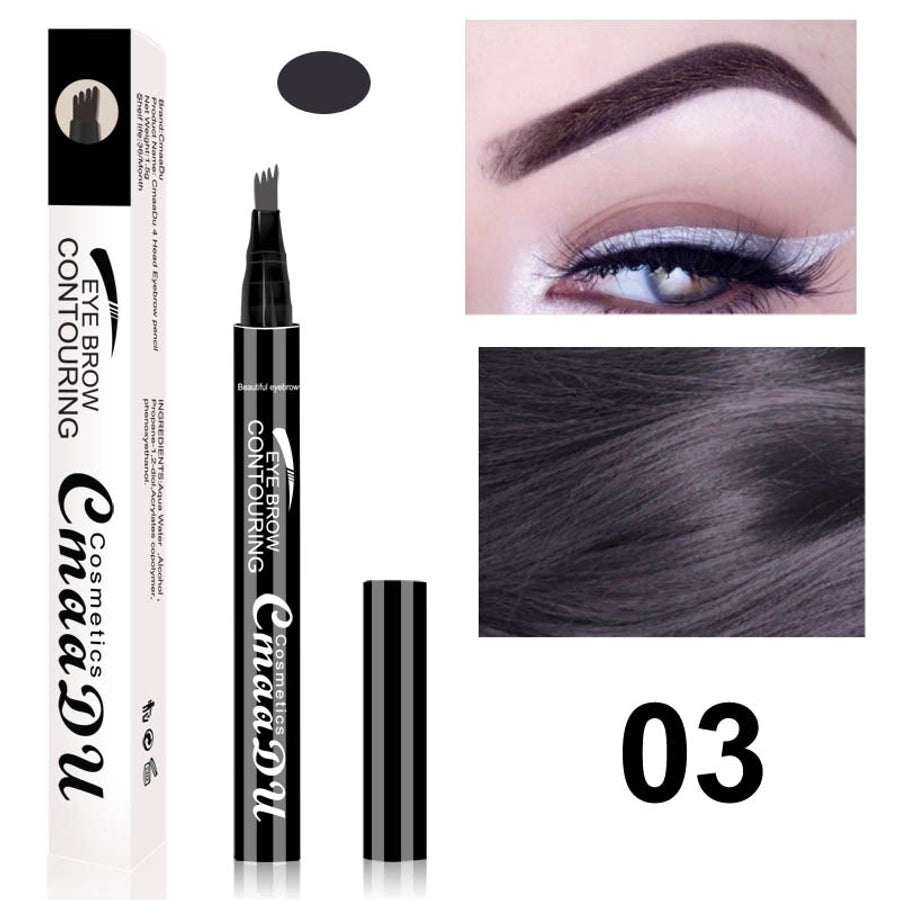 Cmaadu 4-headed Eyebrow Pencil Four-pronged Eyebrow Pencil Beauty Skin Care Makeup Powder Cream