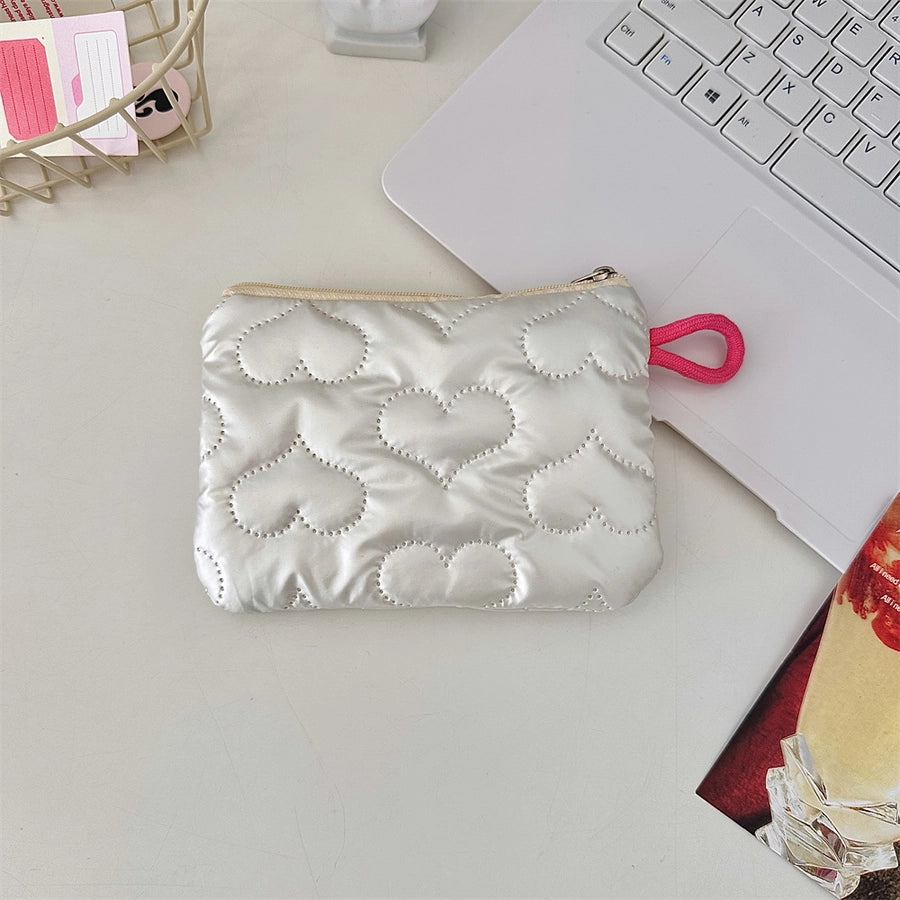 Streetwear Geometric pu Square Makeup Bags