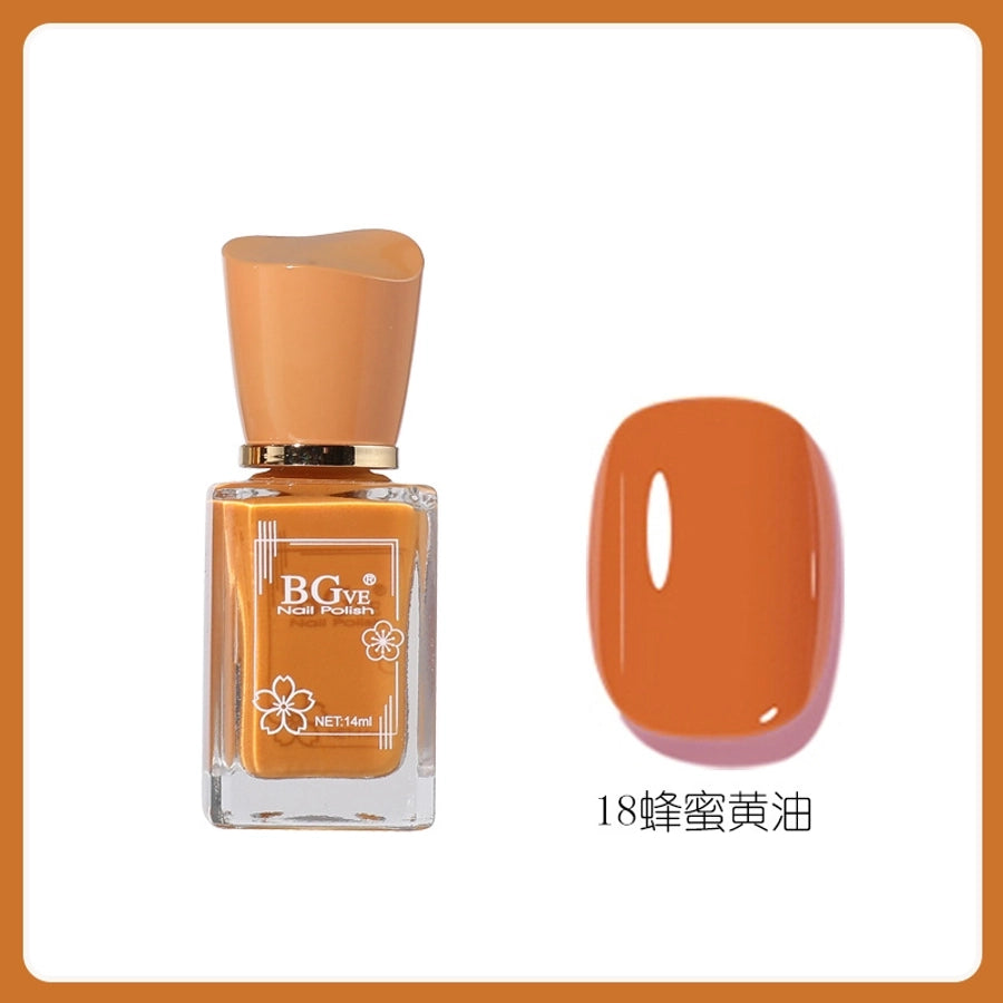 Bgve Nail Polish Long-lasting Quick-drying Transparent Nude Color Jelly Pink   Whitening Oil-based Nail Polish