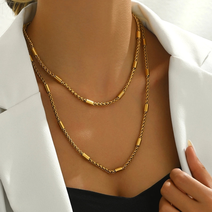 Jewelry Hip-Hop Retro Vintage Style chain 201 Stainless Steel Necklace