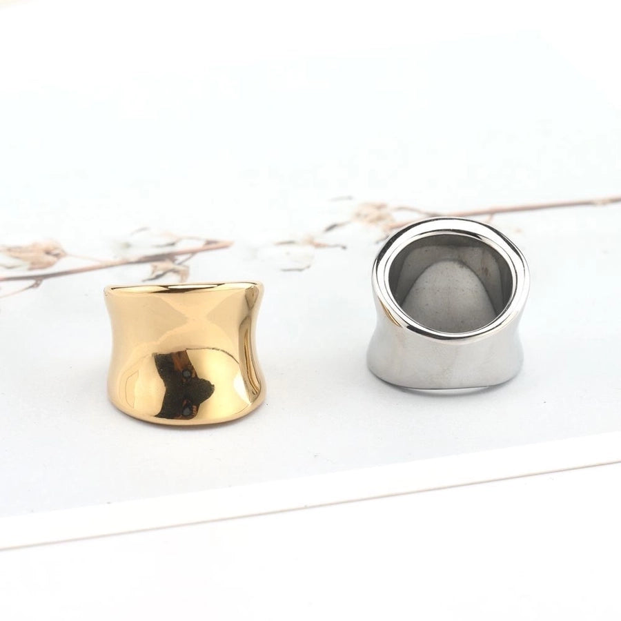 Jewelry Lady Geometric Titanium Steel Rings