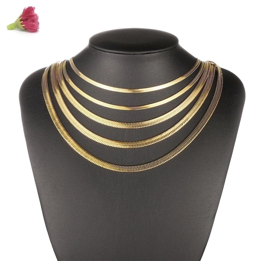 Jewelry Casual Elegant Simple Style Geometric 304 Stainless Steel 18K Gold Plated Necklace