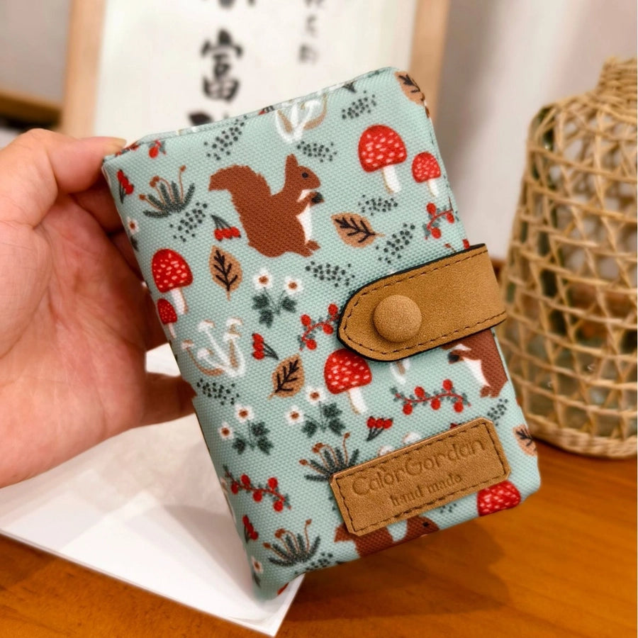 Women's Animal Flower Pu Leather Hidden Buckle Wallets