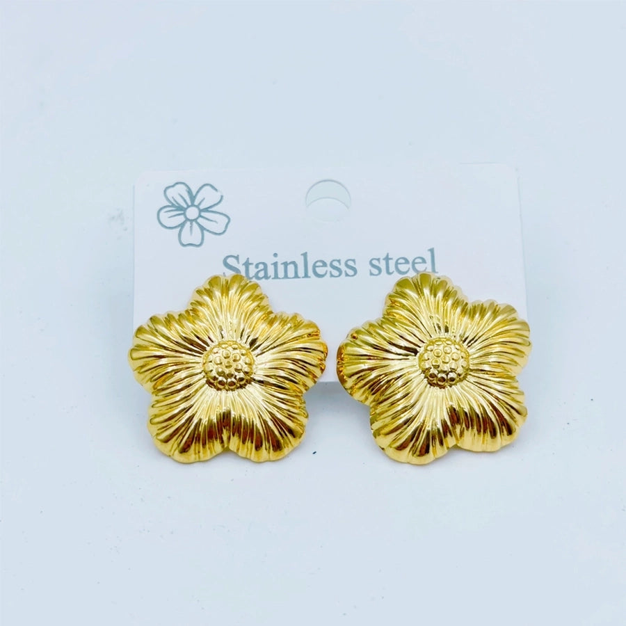 1 Pair Sweet Simple Style Butterfly Bow Knot 304 Stainless Steel Ear Studs