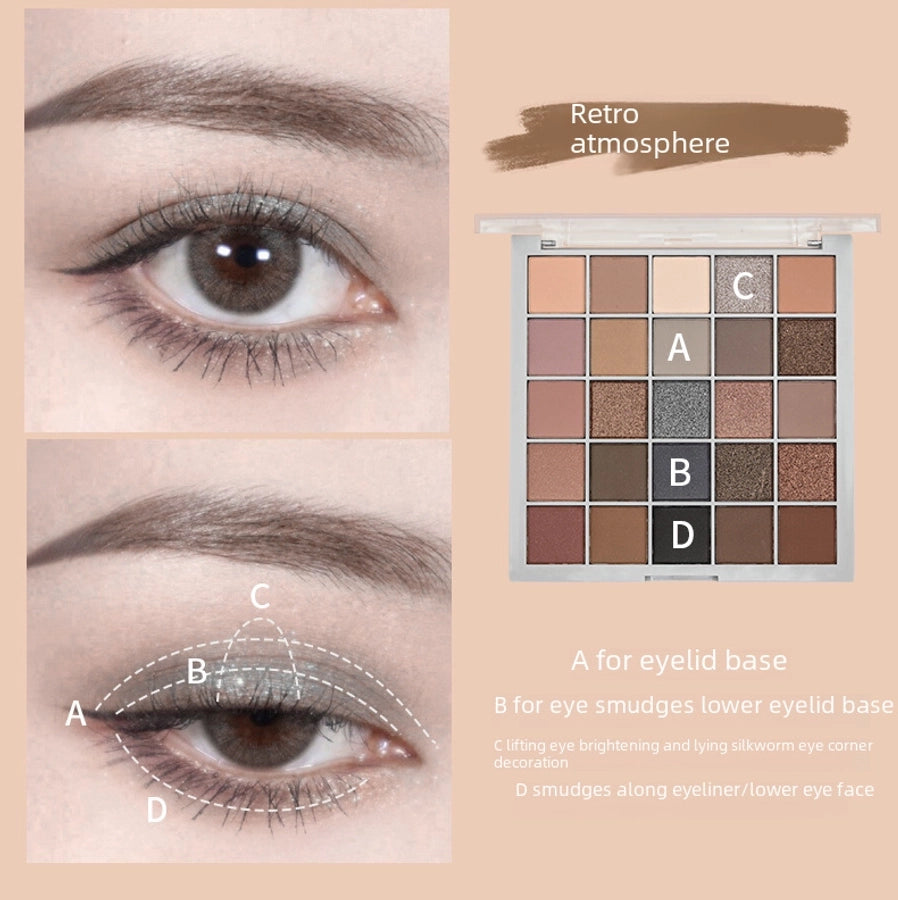 Caper Low-saturation Cool Tone Concealer Palette 25 Colors Earth Tone Matte Finish Non-puffy Eyes